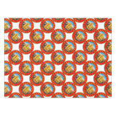 Barcelona, Spain, circle, red Tafelkleed (Voorkant (Horizontaal))