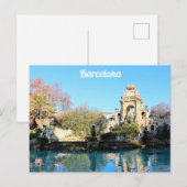 Barcelona Spain Parc de la Ciutadella Travel Photo Briefkaart (Voorkant / Achterkant)