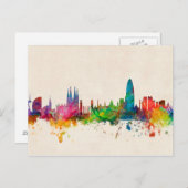 Barcelona Spain Skyline Briefkaart (Voorkant / Achterkant)