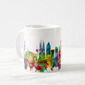Barcelona Spain Skyline Koffiemok (Voorkant links)