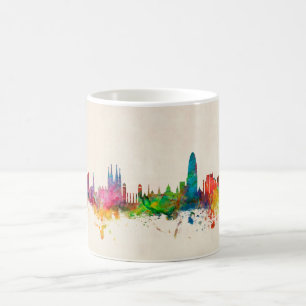 Barcelona Spain Skyline Koffiemok