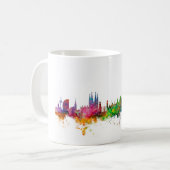 Barcelona Spain Skyline Koffiemok (Voorkant links)