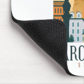 Barcelona Spain Skyline Mousepad Muismat (Hoek)