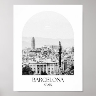 Barcelona Spanje Boog Fotoprint Poster
