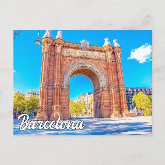 Barcelona, Spanje Briefkaart (Voorkant)