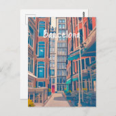 Barcelona Spanje Briefkaart (Voorkant / Achterkant)