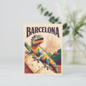 Barcelona Spanje Briefkaart (Staand voorkant)