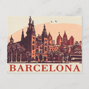 Barcelona Spanje Briefkaart
