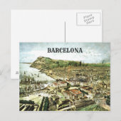 Barcelona Spanje Briefkaart (Voorkant / Achterkant)