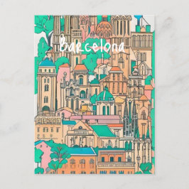 Barcelona Spanje Briefkaart