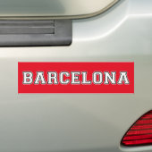 Barcelona Spanje Bumpersticker (Op auto)