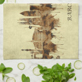 Barcelona Spanje Cityscape Theedoek (Gevouwen)