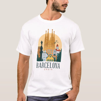 Barcelona Spanje Cute spaanse reiscadeau City Love T-shirt