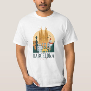 Barcelona Spanje Cute spaanse reiscadeau City Love T-shirt