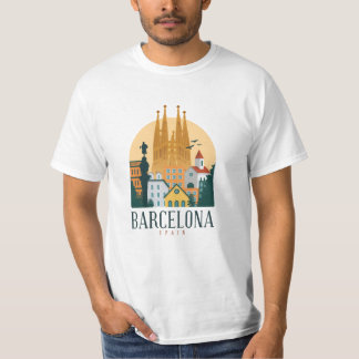 Barcelona Spanje Cute spaanse reiscadeau City Love T-shirt