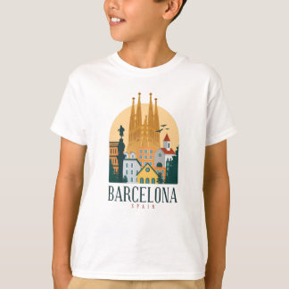 Barcelona Spanje Cute spaanse reiscadeau City Love T-shirt