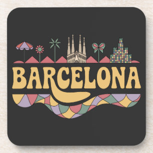 Barcelona Spanje Europa Bier Onderzetter