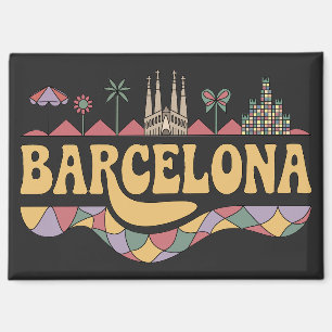 Barcelona Spanje Europa Magneet