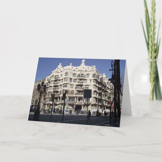 Barcelona, Spanje, Gaudi, wenskaart Kaart (Voorkant)