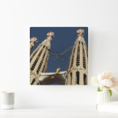 Barcelona Spanje Kerk Square Wall klok (Huis)