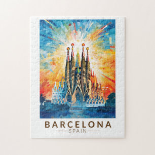 Barcelona Spanje La Sagrada Familia Reiskunst Legpuzzel