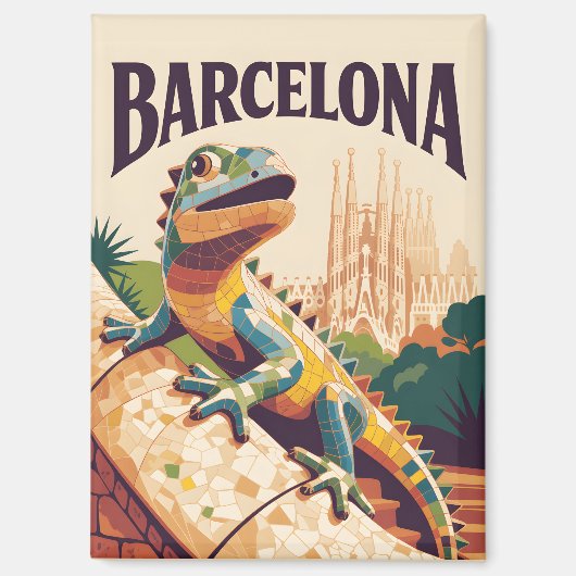 Barcelona Spanje Magneet (Voorkant)