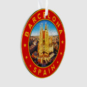 Barcelona Spanje Ornament (voorkant)