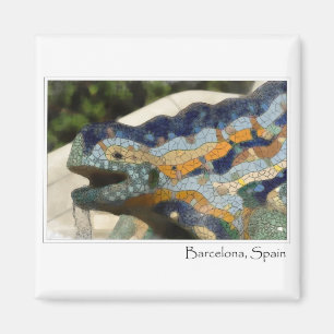 Barcelona Spanje Parc Guell Mosaic Lizard Magneet