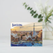 Barcelona, Spanje - Park Guell Briefkaart (Staand voorkant)