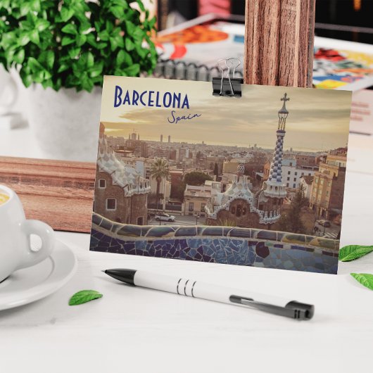 Barcelona, Spanje - Park Guell Briefkaart