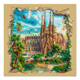 Barcelona, Spanje Perfect Poster