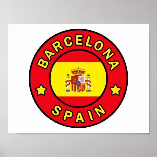 Barcelona Spanje Poster (Voorkant)