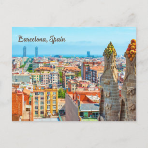 Barcelona, Spanje, prachtig Uitzicht Briefkaart