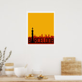 Barcelona, Spanje, reisposter Poster (Keuken)