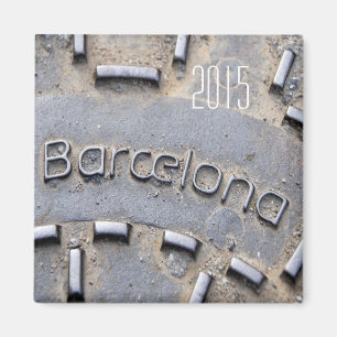 Barcelona Spanje Reisvriend Magnet verander jaar Magneet
