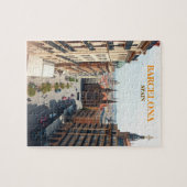 barcelona spanje reizen kunst Vintage Legpuzzel (Horizontaal)