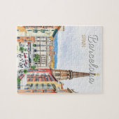 barcelona spanje reizen kunst Vintage Legpuzzel (Horizontaal)