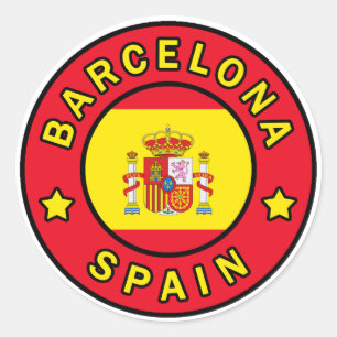 Barcelona Spanje Ronde Sticker