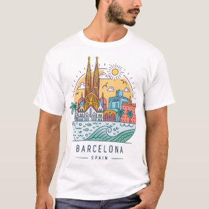 BARCELONA, SPANJE T-SHIRT