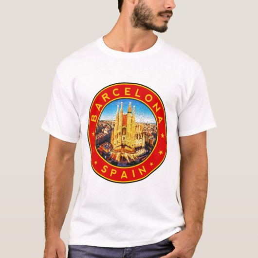 Barcelona Spanje T-shirt (Voorkant)