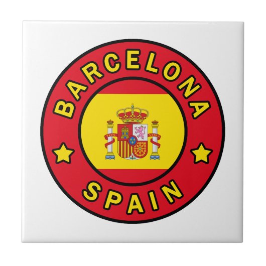 Barcelona Spanje Tegeltje (Voorkant)
