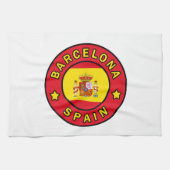 Barcelona Spanje Theedoek (Horizontaal)