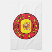 Barcelona Spanje Theedoek (Verticaal)