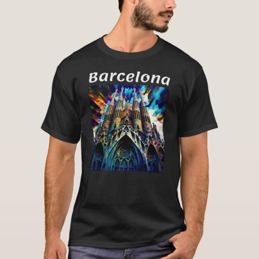 Barcelona, Spanje v1 T-shirt (Voorkant)