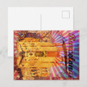 Barcelona, Spanje, Vintage poster Briefkaart (Voorkant / Achterkant)