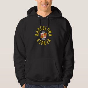 Barcelona Spanje Vlag van de Stad van de Graven Hoodie