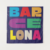 Barcelona Spanje Wandkleed (Voorkant)