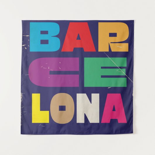 Barcelona Spanje Wandkleed (Voorkant)