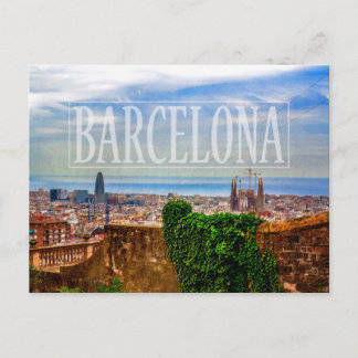 Barcelona-stad Briefkaart