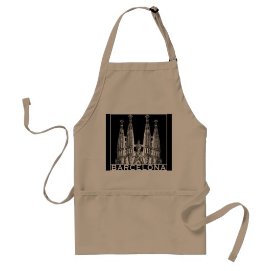 Barcelona Standaard Schort (Voorkant)